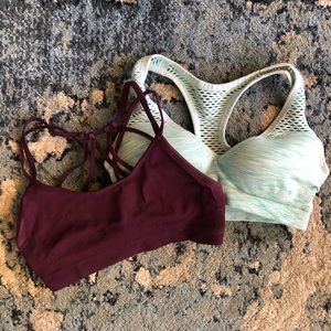 Pink + Fabletics sports bra bundle